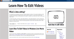 Desktop Screenshot of learnhowtoeditvideos.com